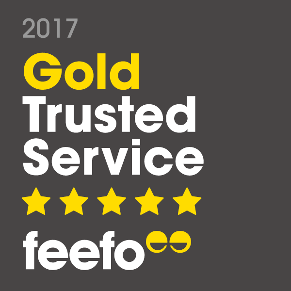 feefo platinum sevice 2017 – Silver