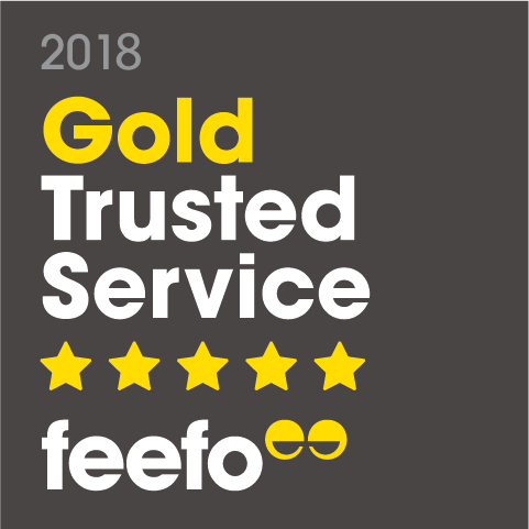 feefo platinum sevice 2018 – Gold